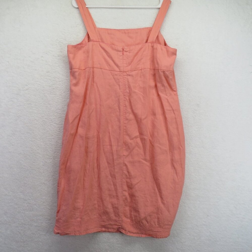 Old Navy Dress Womens‎ 16 Pink Linen Sleeveless Tank Summer Casual Midi Sundress - Picture 9 of 11